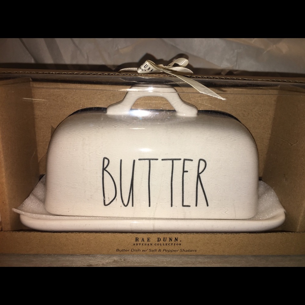 🧈 RAE DUNN Butter Dish w/ Salt & Pepper Set - Picture 5 of 7